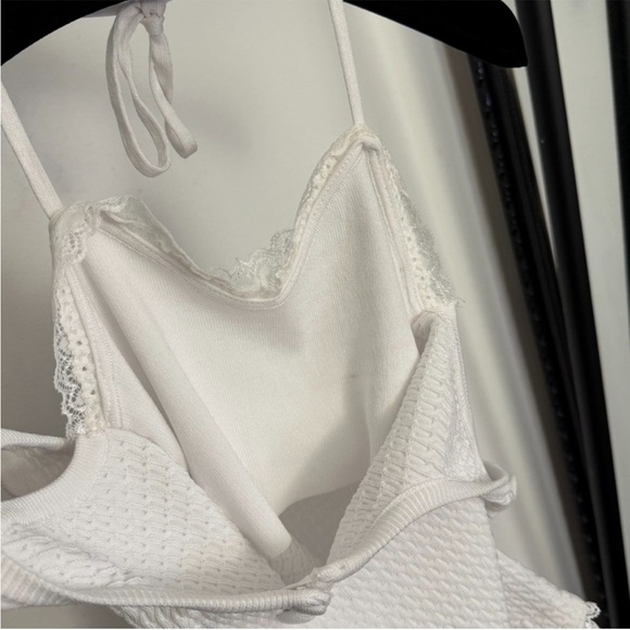 Miu Miu White Lace-Trimmed Camisole - Picture 5 of 6